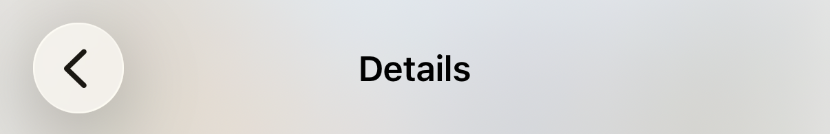 Header blur effect systemMaterialLight